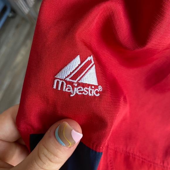 Vintage Majestic Washington Nationals 3/4 Zip Jacket - Picture 5 of 9